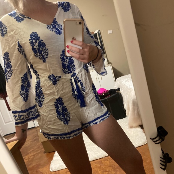 Blue and white Romper - Picture 3 of 3